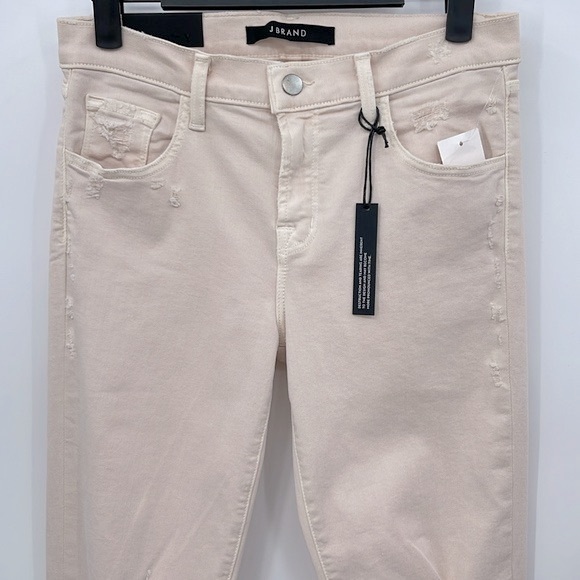 J Brand Mid Rise Distressed Capri Skinny Jeans - Picture 4 of 6